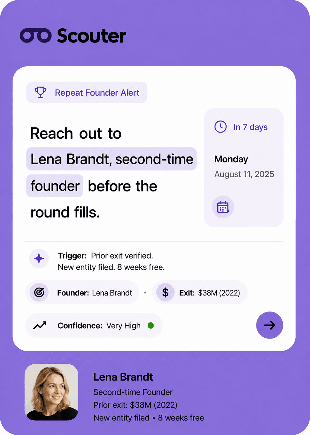Founder score product card preview three