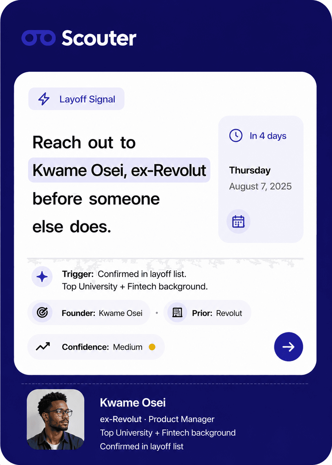 Founder score product card preview five
